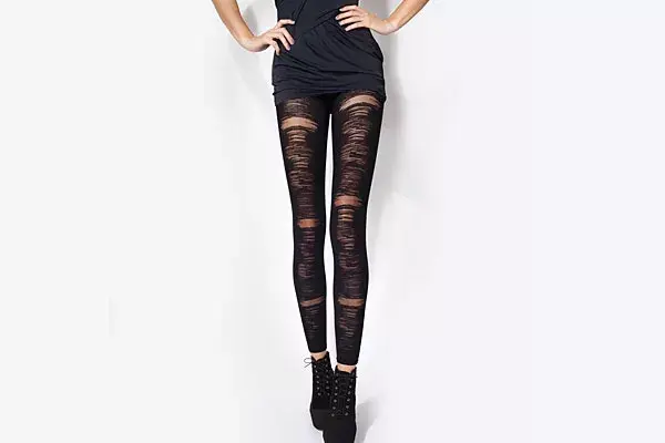 Leggings "broken" que parecen medias rotas para las rocker