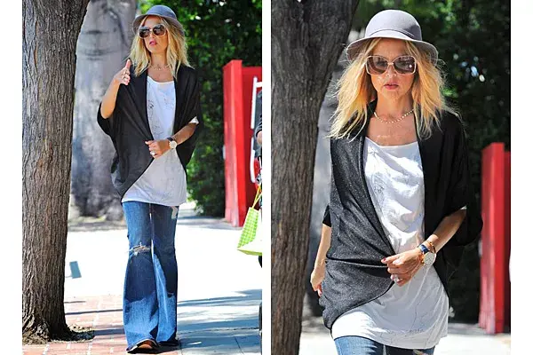 Como buena trendsetter, Rachel Zoe ya tiene sus jeans Oxford; el sombrero siempre ayuda a que el outfit no pase desapercibido