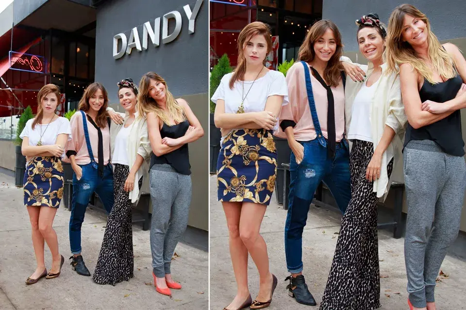 Bárbara y Corine Fonrouge estuvieron junto a Caro Di Nezio y a Soledad Solaro en Dandy, disfrutando de una tarde de amigas