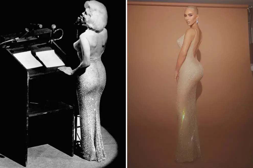 Marilyn Monroe 1962  - Kim Kardashian  2022