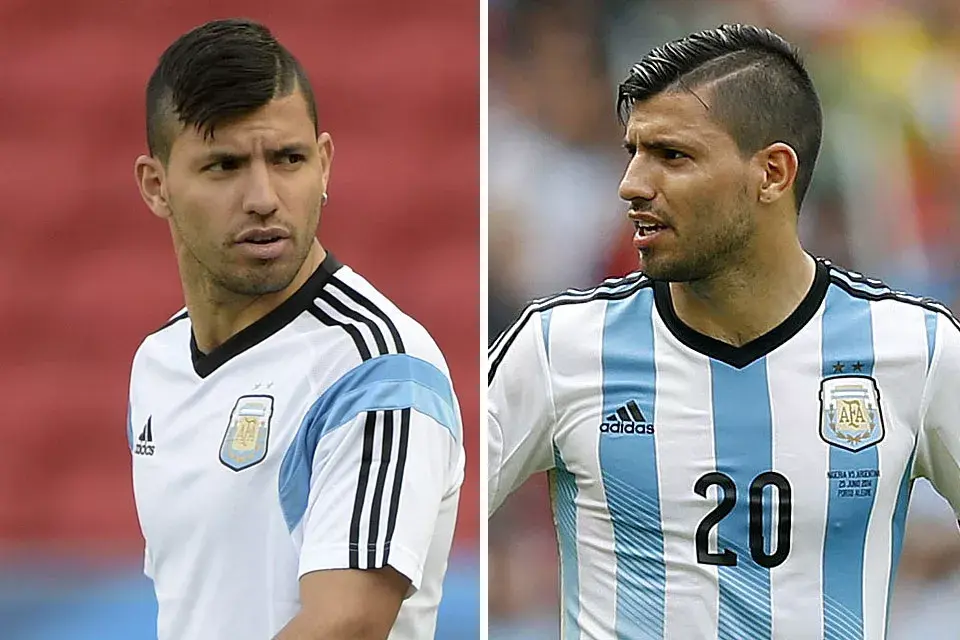 Así lo vimos al Kun Agüero. ¿Qué tal su estilo, con el pelo rapado, con las dos rayas y el jopo?