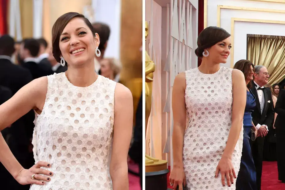 Marion Cotillard también apostó al chignon para la red carpet