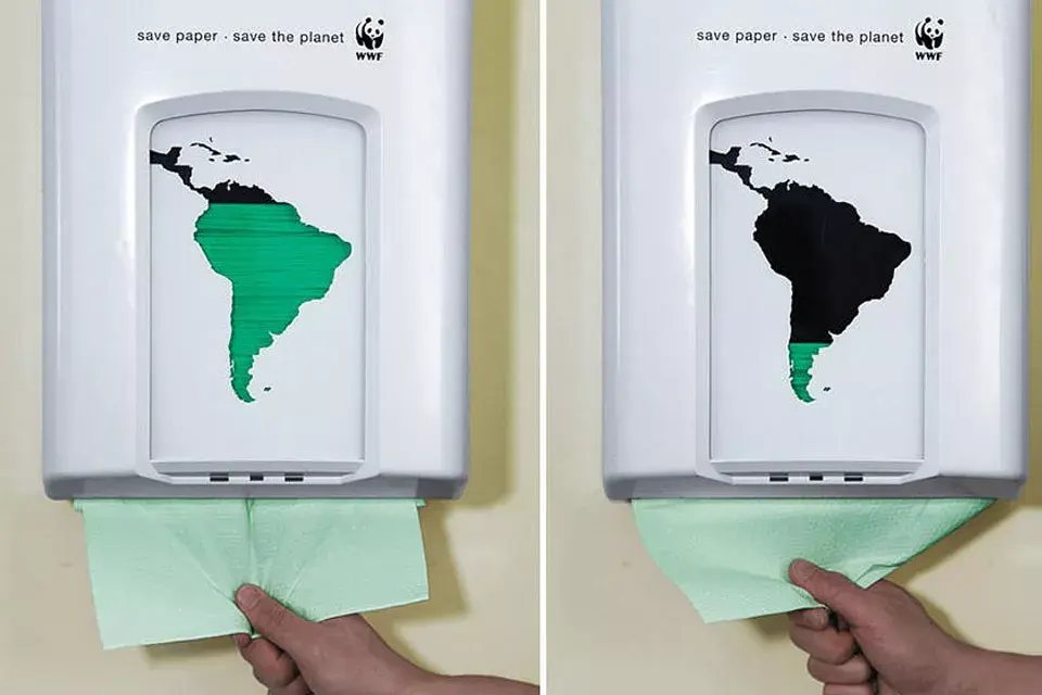 Para los que luchan por un mundo más ecológico: Ahorrá papel, salvá el planeta