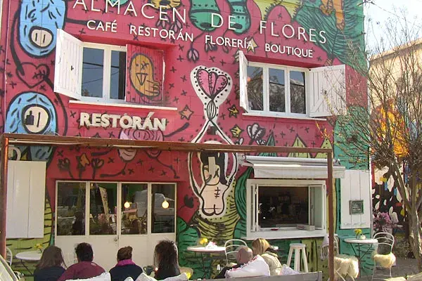 Almacén de flores, ideal para comer al aire libre