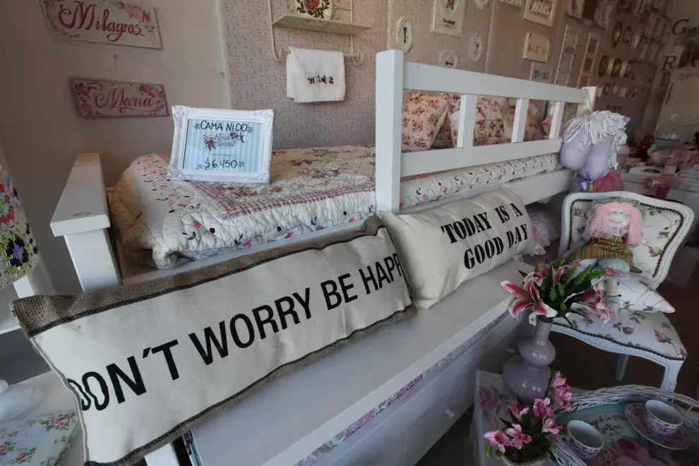 En un negocio de estilo romántico, conseguí la mejor decoración y artículos de bazar
