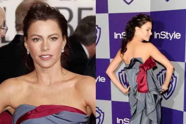Y acá, con un recogido muy glamoroso en los Golden Globes 2010