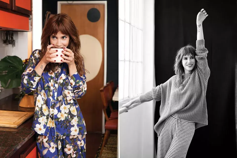 CAMISA Y PANTALÓN (CID KOHAN, $2390 Y $1980). SUÉTER (COMPLOT, $1190), PANTALÓN (CID KOHAN, $1350). 