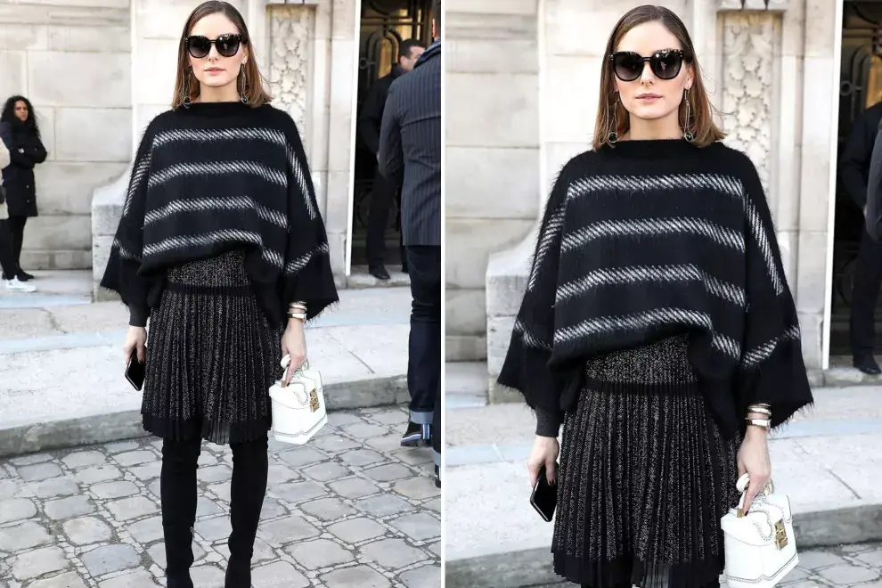 Olivia Palermo en la previa del desfile de Elie Saab en Paris