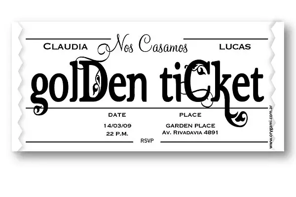 Estilo Golden Ticket