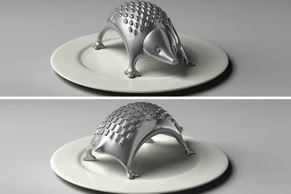 ¿Qué te parece este rallador de queso con forma de erizo para tu cocina? ¡Muy bueno!