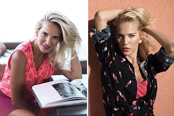 Musculosa con tachas en los hombros (Uma, $338), minifalda (Luisana Lopilato para Marcela Koury, $136). Camisa estampada (Uma, $820), remera de algodón sin mangas (Paula Cahen D’Anvers, $240)