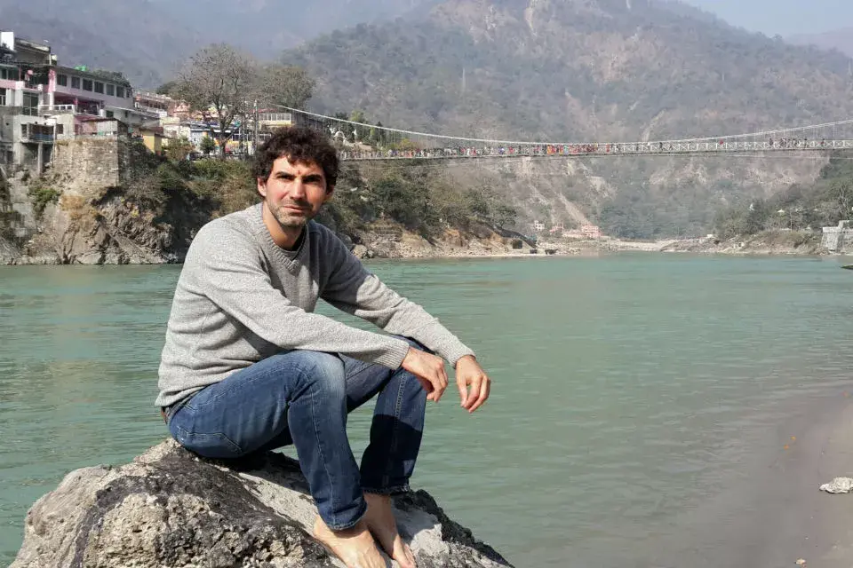 Gonzalo Bosch White en Rishikesh.