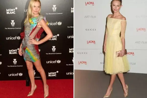 Las chicas It también repiten accesorios y Kate Bosworth no es la excepción. La blonda explota a full sus stilettos dorados