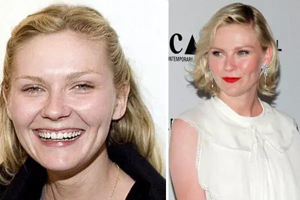 El maquillaje realza los ojos claros de Kirsten Dunst