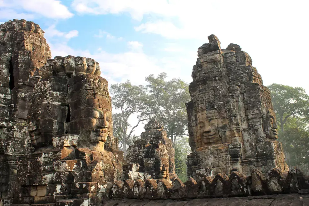 Templo de Bayón, con más de doscientos rostros de Buda. Impactante y majestuoso