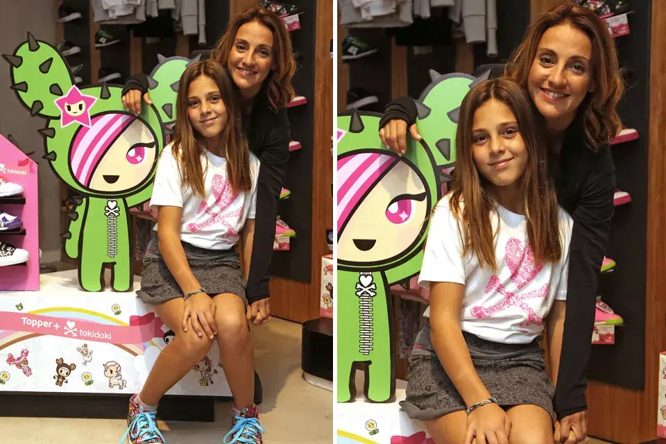Eleonora Wexler hizo un alto en sus grabaciones de los últimos capítulos de la tira "Noche y Día" para conocer la colección Topper + tokidoki junto a su hija Miranda