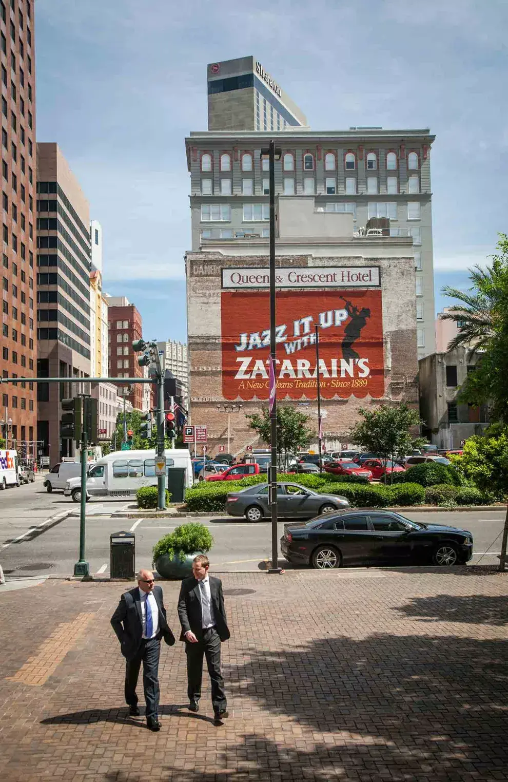 Otra alusión al jazz, en una vieja pared de la zona del Central Business District. 