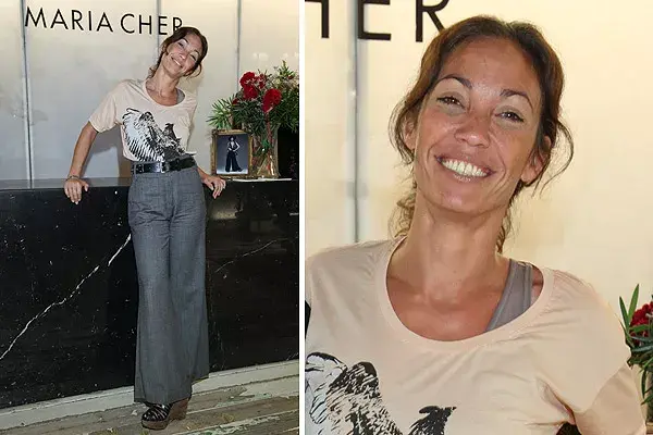 Ernestina Pais fue otra de las que pasó por el Patio Bullrich a conocer la colección de María Cher y lució sus pantalones de botamangas anchas, súper modernos