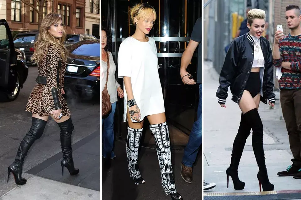 Jennifer Lopez, Rihanna, y Miley Cyrus, tres cantantes con tres modelos distintos ¿Qué te parece? ¿Están aprobadas?