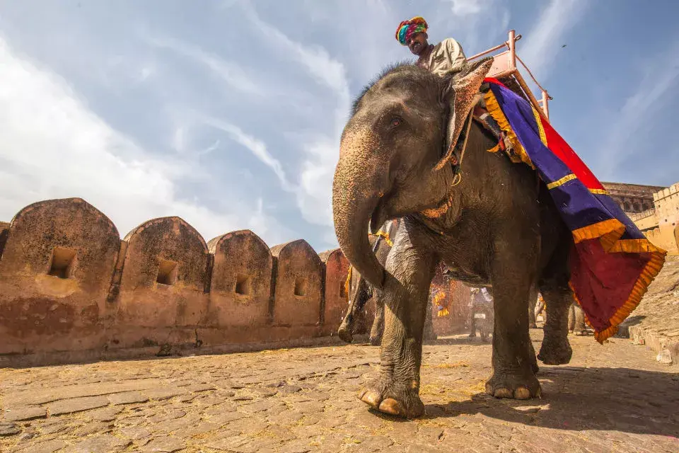 El palacio de Ámbar, en Jaipur