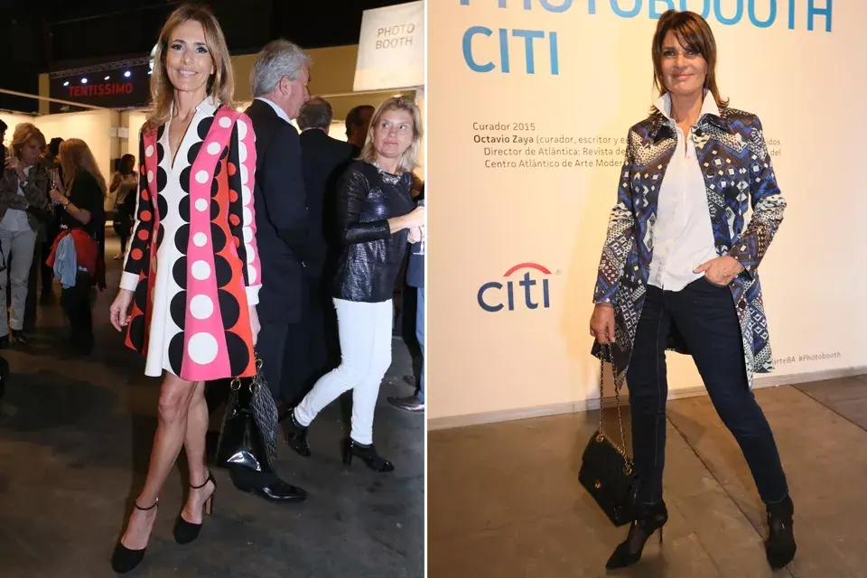 ¡A pura estampa! Rosella Della Giovampaola y Teresa Calandra en ArteBA