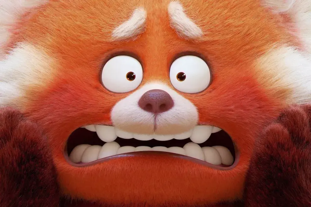En Turning Red, nuestra protagonista se convierte en un panda rojo. Foto gentileza de Pixar/Disney+