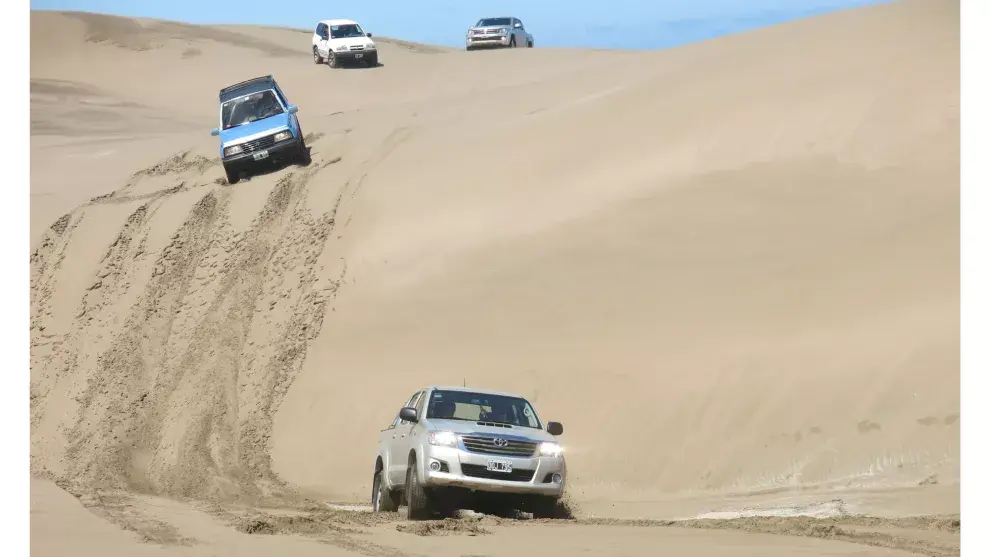 Más de 50 kilómetros inhóspitos y desolados junto a un mar sin fin