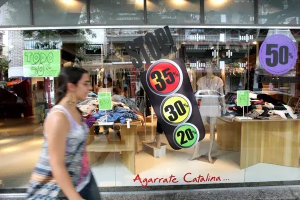 Esta zona de outlets es una de las más concurridas