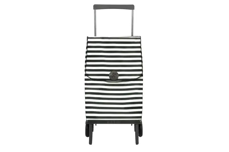 Changuito plegamatic rayado blanco y negro ($499, Mou)