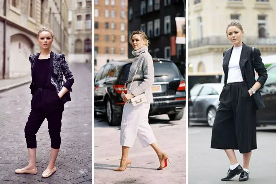 En su blog Kayture, la bloguera sueca, Kristina Bazan presume de este look en varios de sus posts. Con mocasines, stilettos o chatitas, a ella le quedan a la perfección