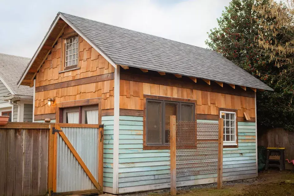 Opción 1: una pequeña casita de estilo rústico en Portland, EEUU. ¡Soñada!