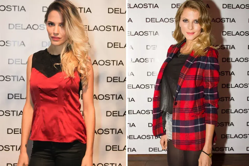 Jimena Buttilengo también fue a conocer lo nuevo de Delaostia y se cruzó con Ivana Figueras. Nos quedamos con Jimena y ese blazer escocés que es pura tendencia