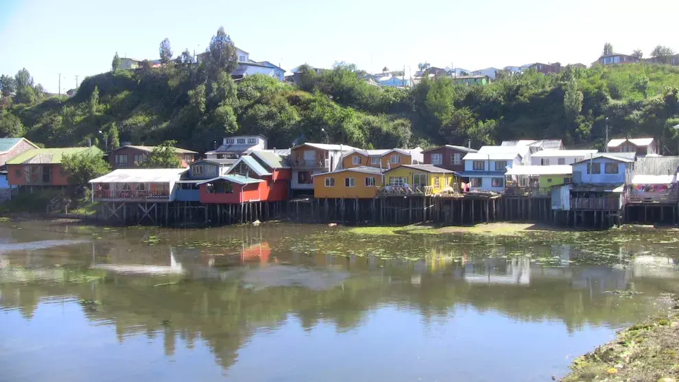 Palafitos en Castro, la capital de Chiloé