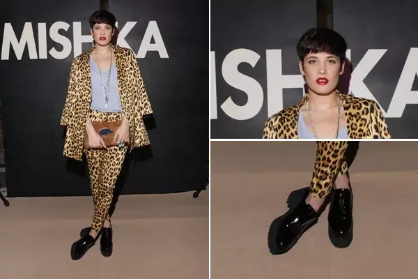 Flor Torrente asistió a la presentación de la nueva colección de Mishka. ¿Su look? Totally animal print y mocasines charolados