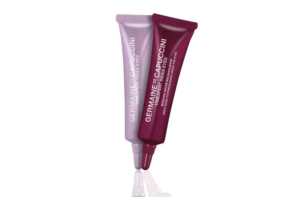 Emulsión de día líneas/arrugas y máscara noche para bolsas y ojeras (Germaine de Capuccini, $950)
