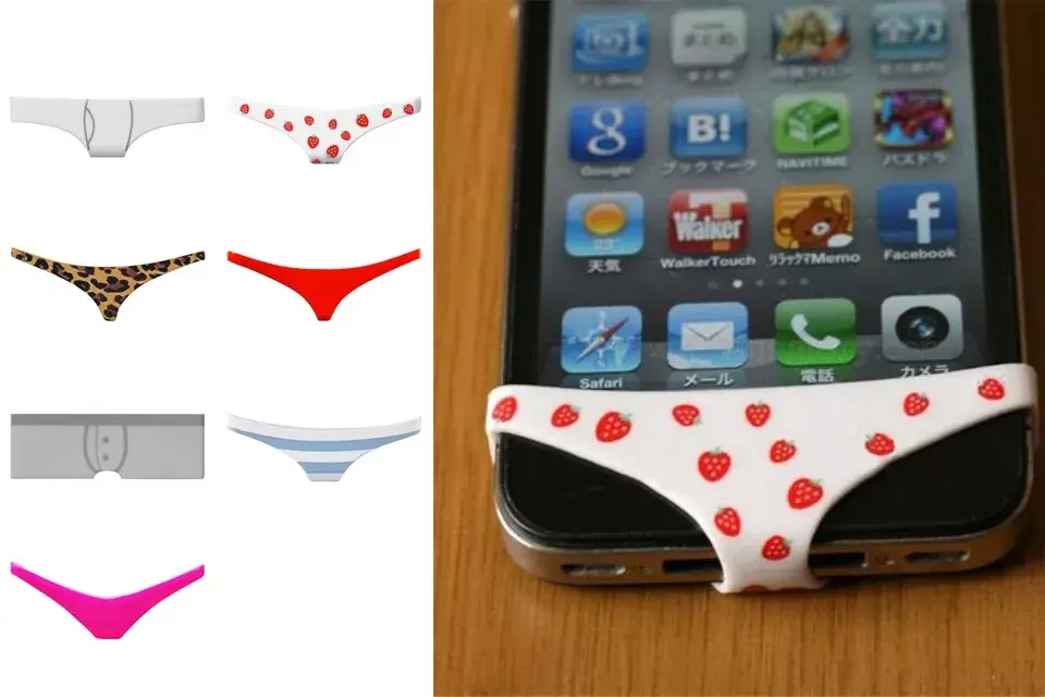 Y la más insólita de todas: ropa interior para el celular. ¿Cuál le pondrías?