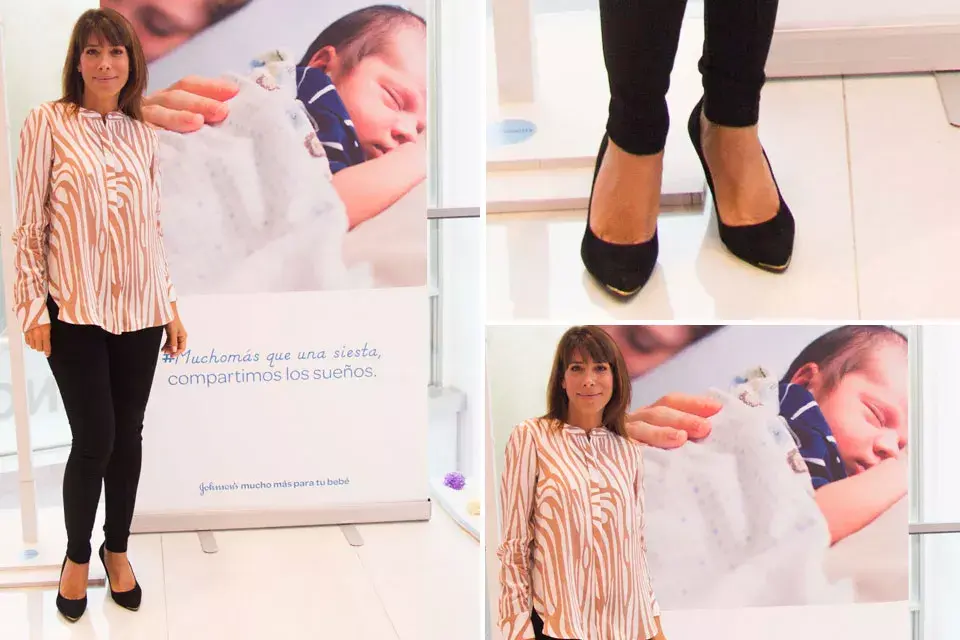 Otro hit de moda que siempre funciona bien si de ir a un evento se trata. Camisa estampada, leggin negra y stilettos a tono para Lulu Cahen D''''Anvers; ¡Muy bien 10!