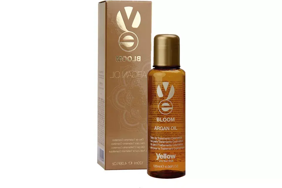 Aceite de Argán. Brinda sedosidad, brillo y deja un perfume  cautivante, envolvente y sensual, basado en el precioso aceite de argán (Yellow de Alfaparf ,  $249)
