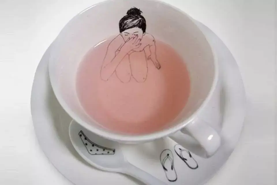 Una taza con un diseño original, delicado y muy divertido