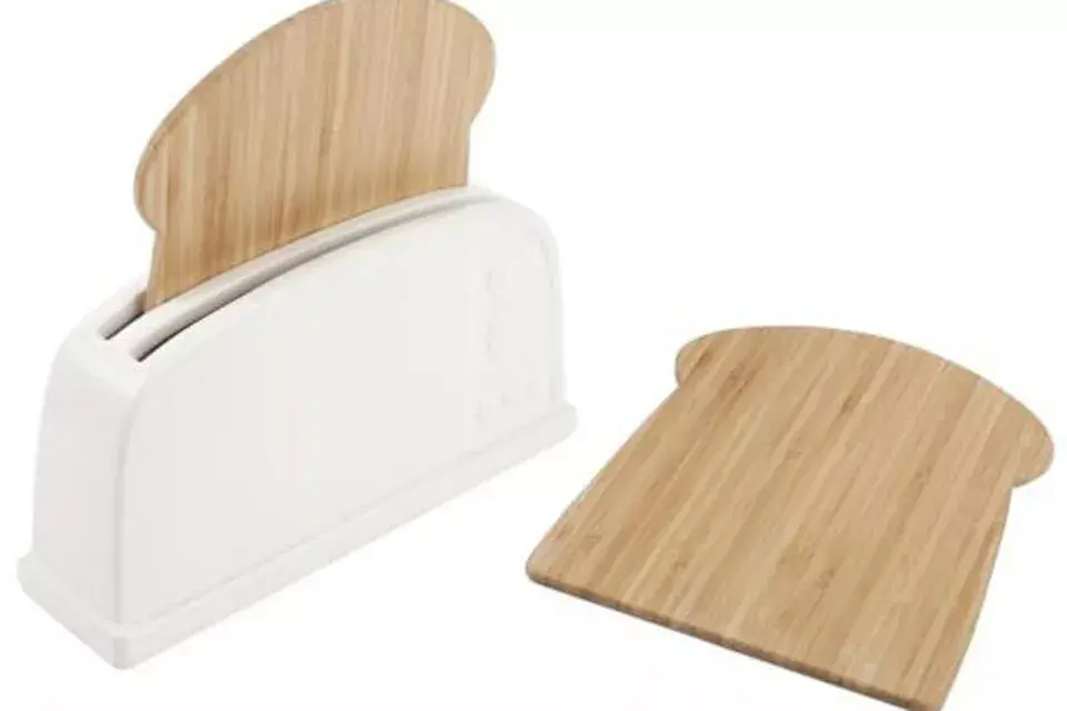 Un juego de tablas de madera con forma de tostada ¿originales, no?