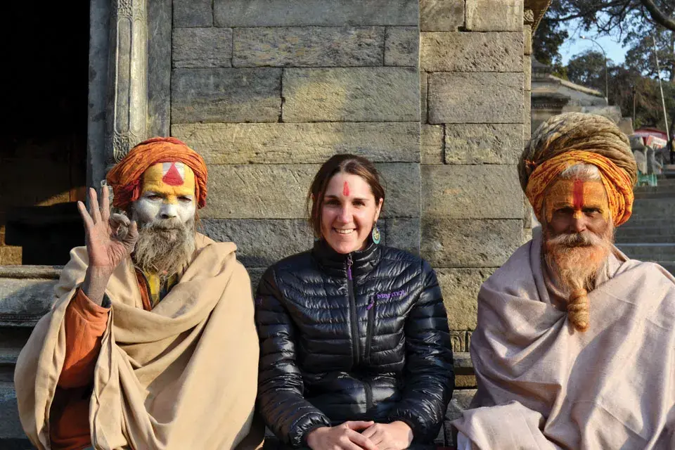 Eugenia y los habitantes de Calcuta, que le enseñaron algunas costumbres.