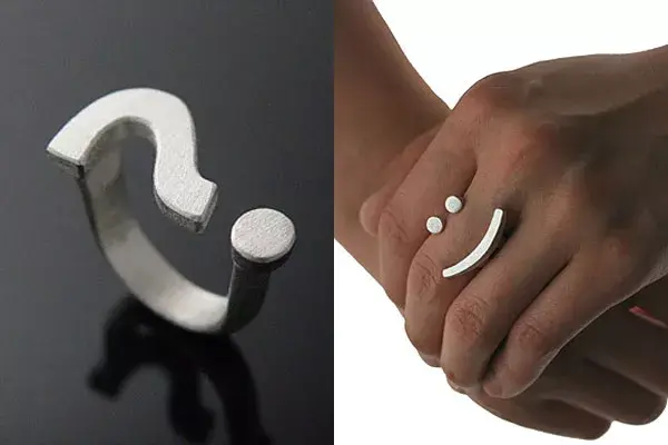 Anillos con emoticones para transmitir lo que sentimos