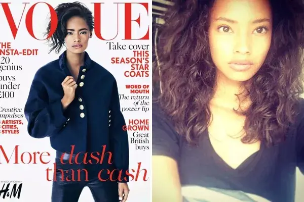 Malaika en la portada de Vogue y preparandose para un desfile