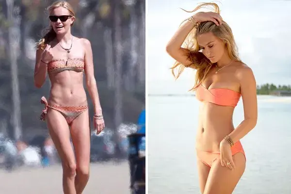 Diosas por donde se las mire. Kate Bosworth y Bar Rafaeli prefieren el corpiño strapless ¿A quién le queda mejor?