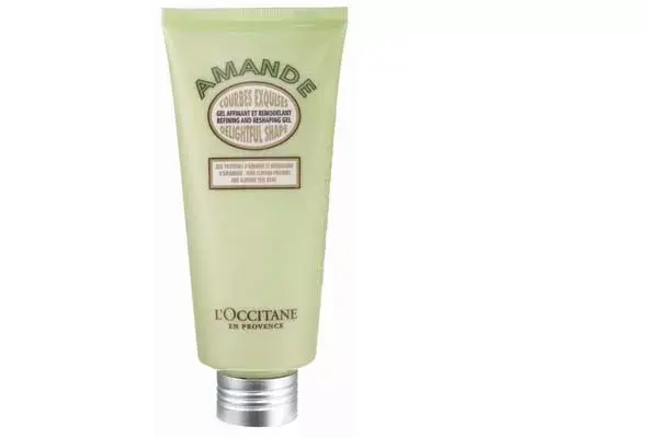 Gel Anti-celulitis Curvas Exquisitas. Gel-crema adelgazante con extracto de brotes de almendra ($335,60, 200 ml, L''Occitane)
