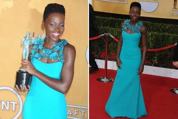 A Lupita Nyong''o cualquier color le queda bien. Y nos lo demuestra con este Gucci con detalles florales