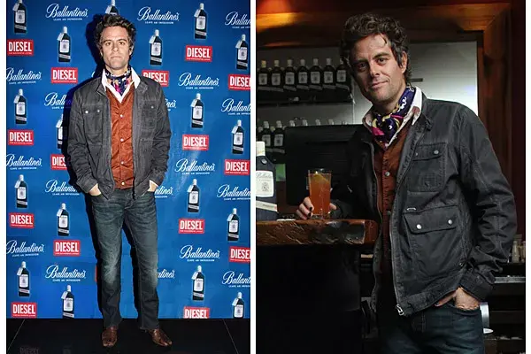 Con mucho estilo, Mike Amigorena aprovechó para probar nuevos tragos en el evento de Ballantine s by Diesel