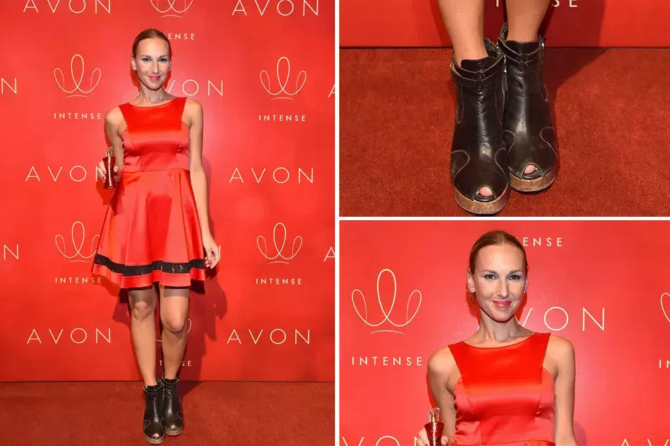 ¡Otra chica al rojo vivo! Catarina Spinetta y otra propuesta de cómo llevar un diseño con onda. Eso sí, los zapatos quizás no sean los más indicados en este caso; ¿Ustedes qué dicen?