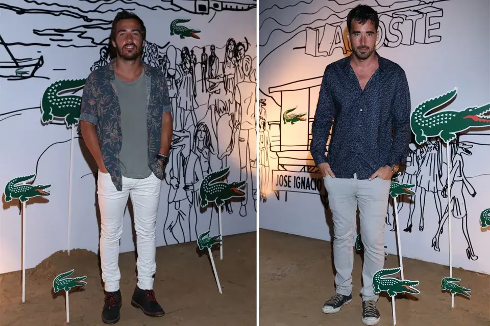 Los hombres también estaban muy cancheros en la fiesta: Nicolás Francella y Nacho Viale optaron por pantalones claros y camisa. ¿Quién te gusta más?