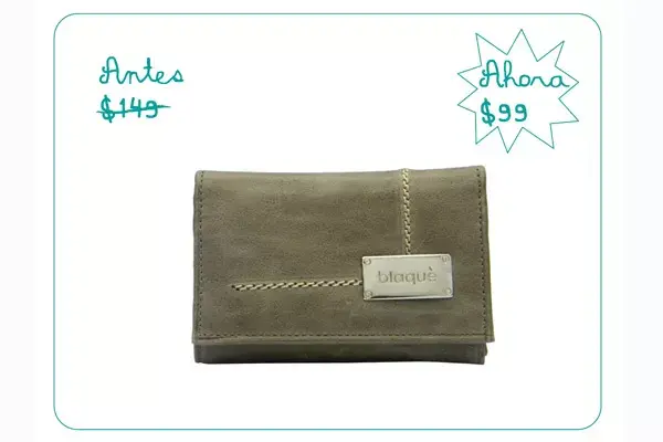 Billetera con costura a contratono (Blaque)